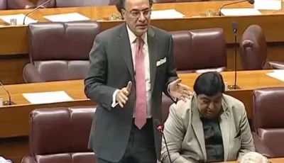 finance minister muhammad aurangzeb addresses a national assembly session on april 7 2026 screengrab