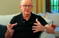 the gesture anthony albanese on the bush deep podcast with host nikki osborne photo screengrab the gesture anthony albanese on the bush deep podcast with host nikki osborne photo screengrab