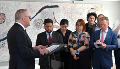 australia s prime minister anthony albanese at a press conference during the united nations general assembly revealing that an ai agent developed by openai infiltrated an australian government website in june in new york us september 23 2026 photo reuters