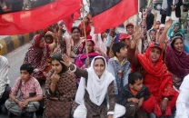 save sindh march staged in larkana