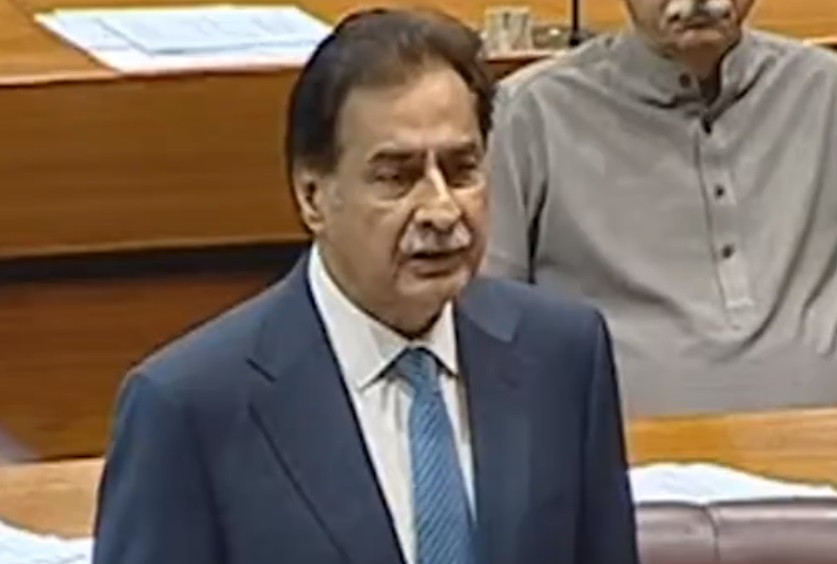 pml ns ayaz sadiq in the national assembly photo screengrab