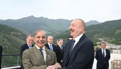 prime minister shehbaz sharif with azerbaijan president ilham aliyev in lachin on may 27 photo pid