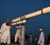 ruet e hilal committee chairperson maulana muhammad abdul khabeer azad looks through telescope for the new moon photo afp