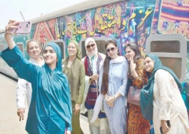 azadi train chugs off with great fanfare