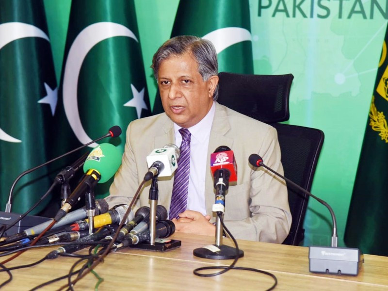 law minister senator azam nazeer tarar addressing a press conference in islamabad on july 20 2023 photo pid