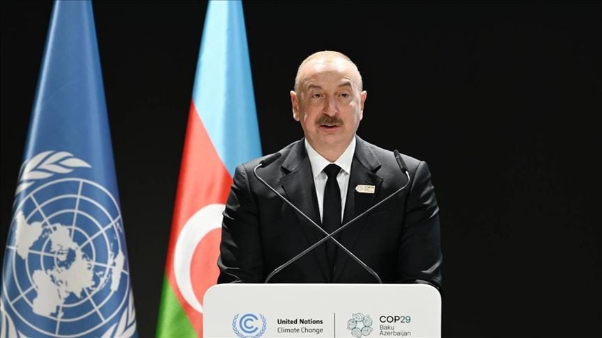 azerbaijani president said the french and dutch overseas territories in the pacific and caribbean are among the most severly impacted due to climatic changes photo anadolu agency