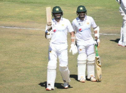 late wickets dent pakistan despite azhar abid centuries
