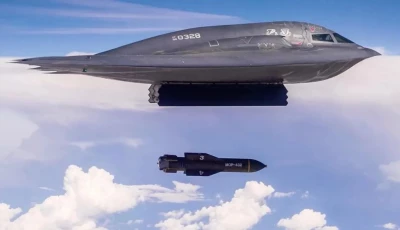 a b 2 bomber drops a gbu 57 bomb during a test photo united states air force via twz com a b 2 bomber drops a gbu 57 bomb during a test photo united states air force via twz com