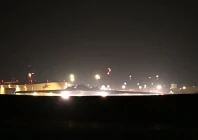 a photo of a b 2 stealth bomber taking off on friday screengrab a photo of a b 2 stealth bomber taking off on friday screengrab