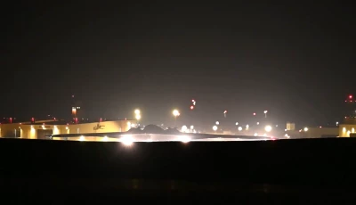 a photo of a b 2 stealth bomber taking off on friday screengrab