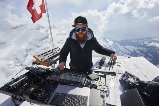 french techno musician rocks swiss mountain tops french techno musician rocks swiss mountain tops