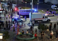 law enforcement officers and emergency services personnel near the site of an explosion at a restaurant in central moscow russia august 1 2026 reuters law enforcement officers and emergency services personnel near the site of an explosion at a restaurant in central moscow russia august 1 2026 reuters