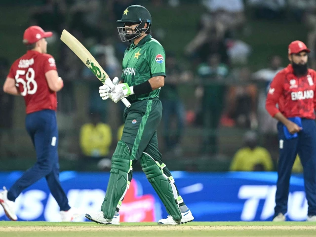 pakistan s babar azam c walks back after getting out during the 2026 icc men s t20 cricket world cup super eights match between england and pakistan at the pallekele international cricket stadium in kandy on february 24 2026 photo afp pakistan s babar azam c walks back after getting out during the 2026 icc men s t20 cricket world cup super eights match between england and pakistan at the pallekele international cricket stadium in kandy on february 24 2026 photo afp