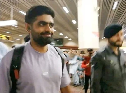 babar azam returns home after t20 world cup exit babar azam returns home after t20 world cup exit