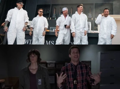 backstreet boys recreate iconic brooklyn nine nine scene