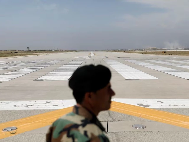 runway is seen at bagram us air base after american troops vacated it in parwan province afghanistan july 5 2021 reuters runway is seen at bagram us air base after american troops vacated it in parwan province afghanistan july 5 2021 reuters