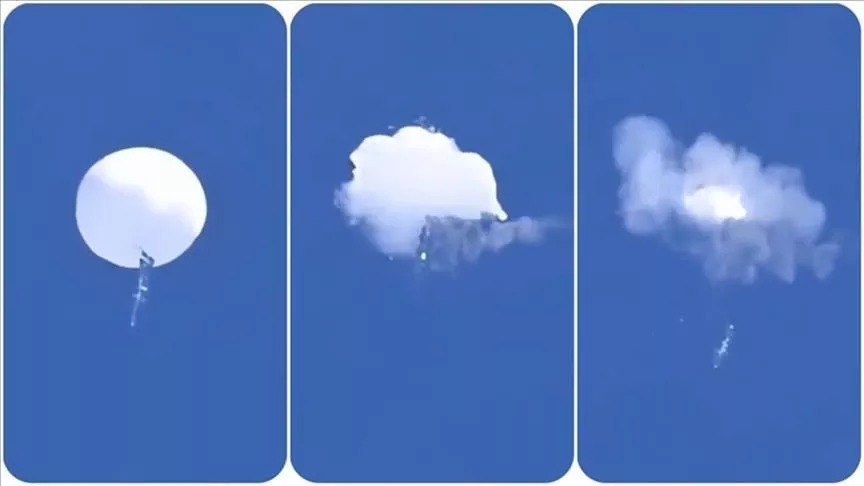 balloon is ours claims china after us says no intention to return debris photo anadolu agency balloon is ours claims china after us says no intention to return debris photo anadolu agency