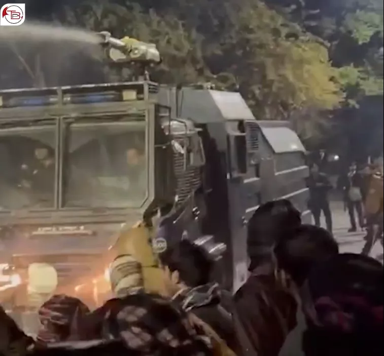 visuals from islamabad where the police used water canons tear gas and batons against baloch protestors scores were injured and arrested photo x tbpenglish visuals from islamabad where the police used water canons tear gas and batons against baloch protestors scores were injured and arrested photo x tbpenglish