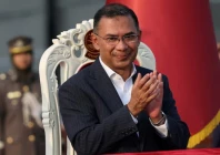 bangladesh s newly sworn in prime minister tarique rahman claps during an oath taking ceremony at the south plaza of the parliament building following bnp s landslide victory in the national polls in dhaka bangladesh february 17 photo reuters
