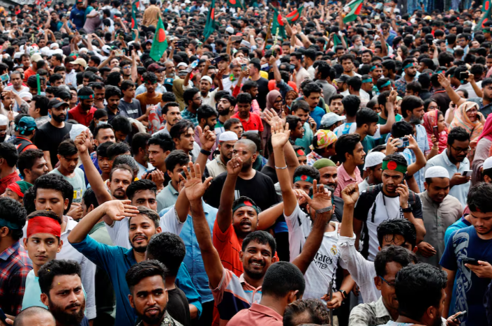 people celebrate the resignation of prime minister sheikh hasina in dhaka bangladesh august 5 2024 photo reuters