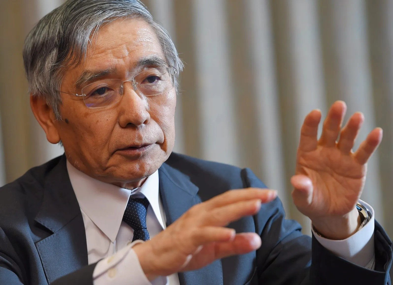 former bank of japan boj governor haruhiko kuroda