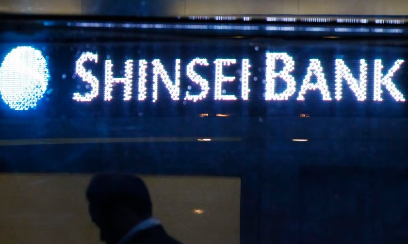 the shinsei bank logo is pictured at the lobby of the bank in tokyo october 22 2010 reuters yuriko nakao file photo