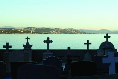 a view of the cemetery in saint tropez where brigitte bardot is to be laid to rest next week photo reuters