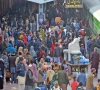a large number of passengers board a train at the rawalpindi railway station for lahore on the eve of basant festival photo online