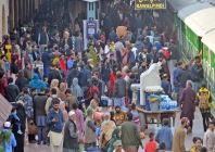 a large number of passengers board a train at the rawalpindi railway station for lahore on the eve of basant festival photo online