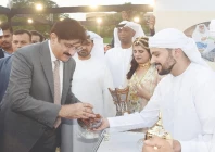 cm murad ali shah visits a stall at the diplomatic bazaar photo nni cm murad ali shah visits a stall at the diplomatic bazaar photo nni