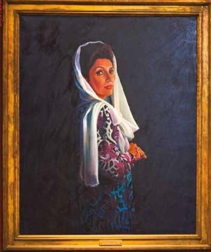 benazir bhutto s portait hung at the oxford union photo the oxford union