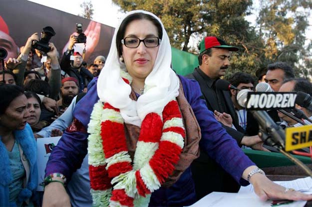 In 2007, Benazir Bhutto was welcomed by thousands of supporters after she returned to Pakistan from self-imposed exile. PHOTO: 