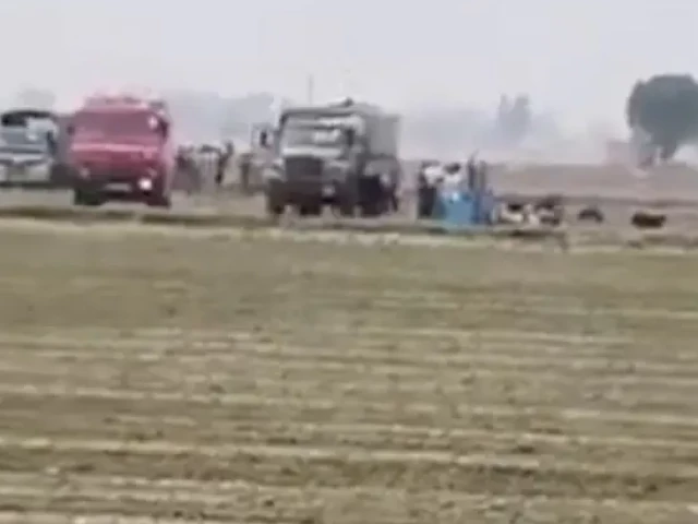 a field in bathinda with wreckage of a french manufactured rafale fighter image courtesy bbc a field in bathinda with wreckage of a french manufactured rafale fighter image courtesy bbc