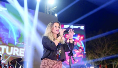 shireen jawad performs during the world culture festival at the arts council photo express