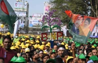 bangladesh nationalist party supporters gather for a rally ahead of the upcoming national election in sylhet photo afp