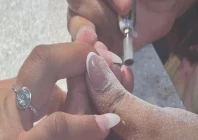 nail art and acrylic extensions are becoming the top beauty trend this eid as women move beyond mehndi to stylish long lasting looks photo express