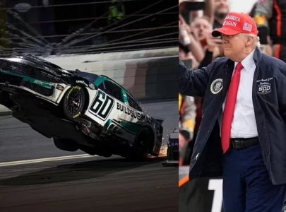 shocking daytona 500 crash sees car flip mid air hours after trump s appearance shocking daytona 500 crash sees car flip mid air hours after trump s appearance