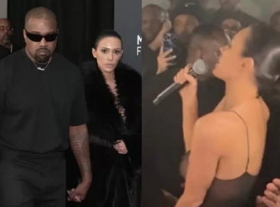 bianca censori raps kanye west s can t tell me nothing with rapper by her side bianca censori raps kanye west s can t tell me nothing with rapper by her side