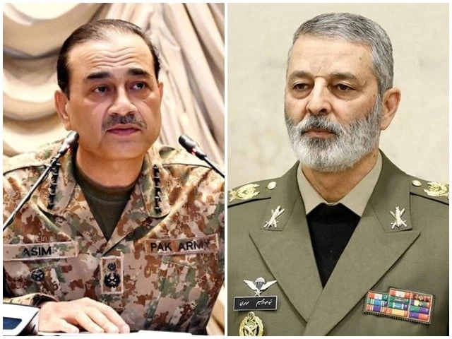 field marshal asim munir left and chief of staff of the iranian armed forces major general abdolrahim mousavi right photo files field marshal asim munir left and chief of staff of the iranian armed forces major general abdolrahim mousavi right photo files