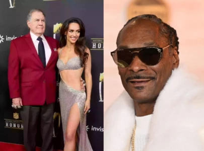 snoop dogg jokes about bill belichick and girlfriend jordon hudson s 48 year age gap at nfl honors snoop dogg jokes about bill belichick and girlfriend jordon hudson s 48 year age gap at nfl honors