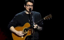 john mayer performs gravity and free fallin at fireaid la benefit concert