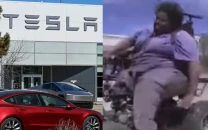 texarkana man crashes mini four wheeler into teslas carves elon into vehicles
