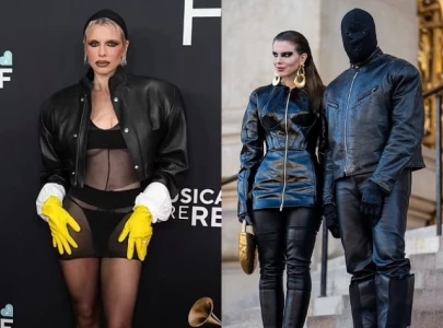 kanye west s ex julia fox turn heads in racy look rivals wife bianca censori s nude outfit kanye west s ex julia fox turn heads in racy look rivals wife bianca censori s nude outfit