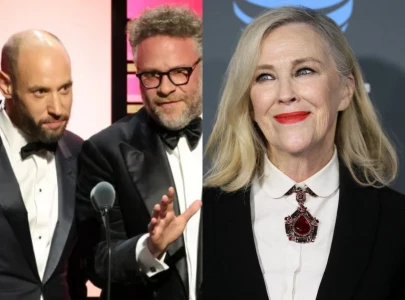 seth rogen evan goldberg honour catherine o hara as utter genius in acceptance speech at dga