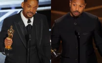 will smith very happy after michael b jordan oscars shoutout