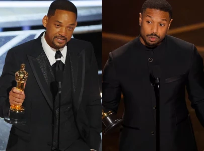 will smith very happy after michael b jordan oscars shoutout