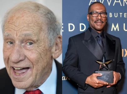 mel brooks makes rare public appearance to honour eddie murphy in netflix afi special