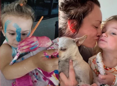 pregnant kaley cuoco shares adorable photo of daughter matilda covered in paint pregnant kaley cuoco shares adorable photo of daughter matilda covered in paint