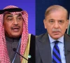 a collage of pm shehbaz sharif alongside sheikh sabah al khaled al hamad al mubarak al sabah photo reuters