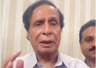 pti president chaudhry parvez elahi records a message for pti supporters during court appearance in june 2023 photo screengrab file